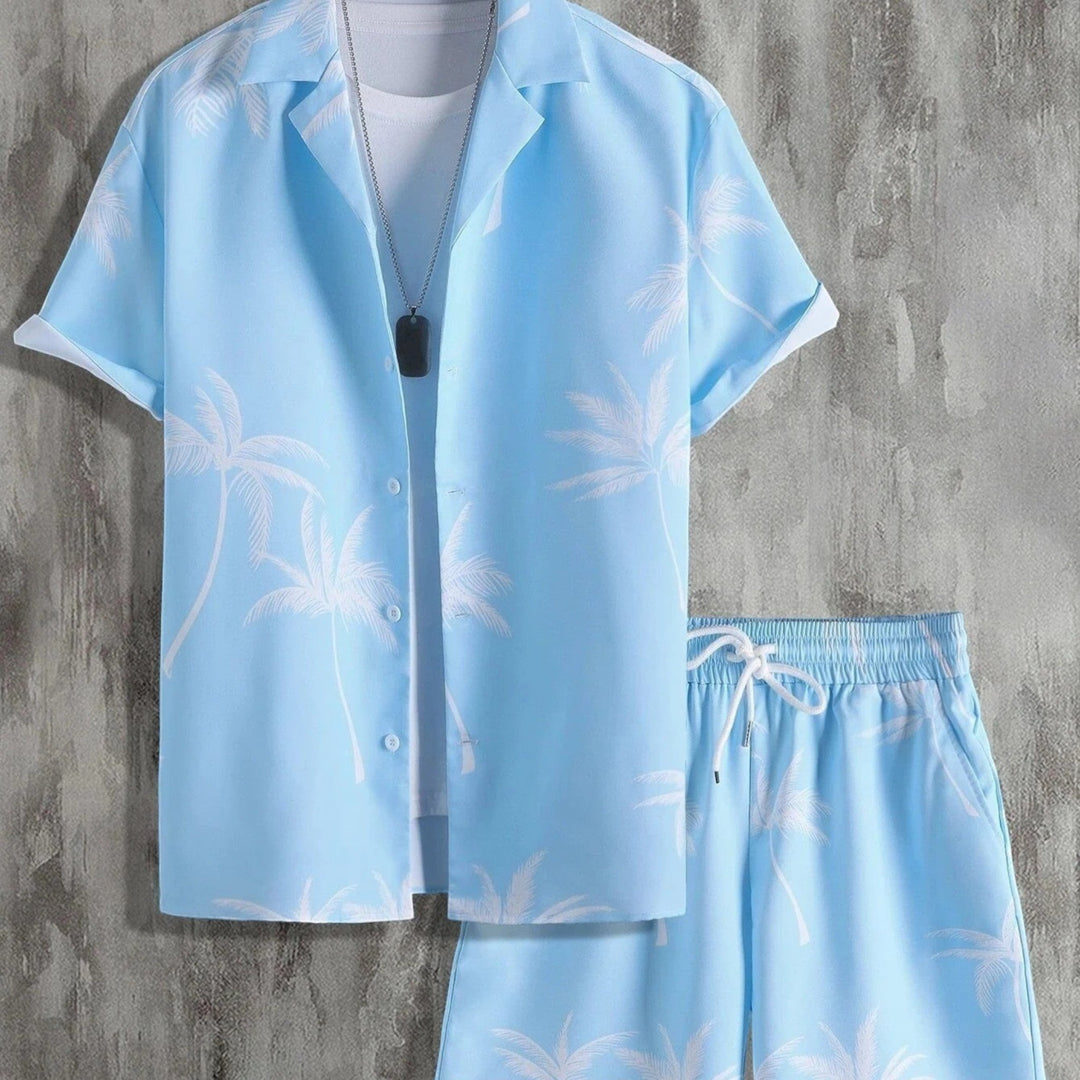 Archie | Summer Set for Men Tropical Shirt and Shorts Ensemble 2