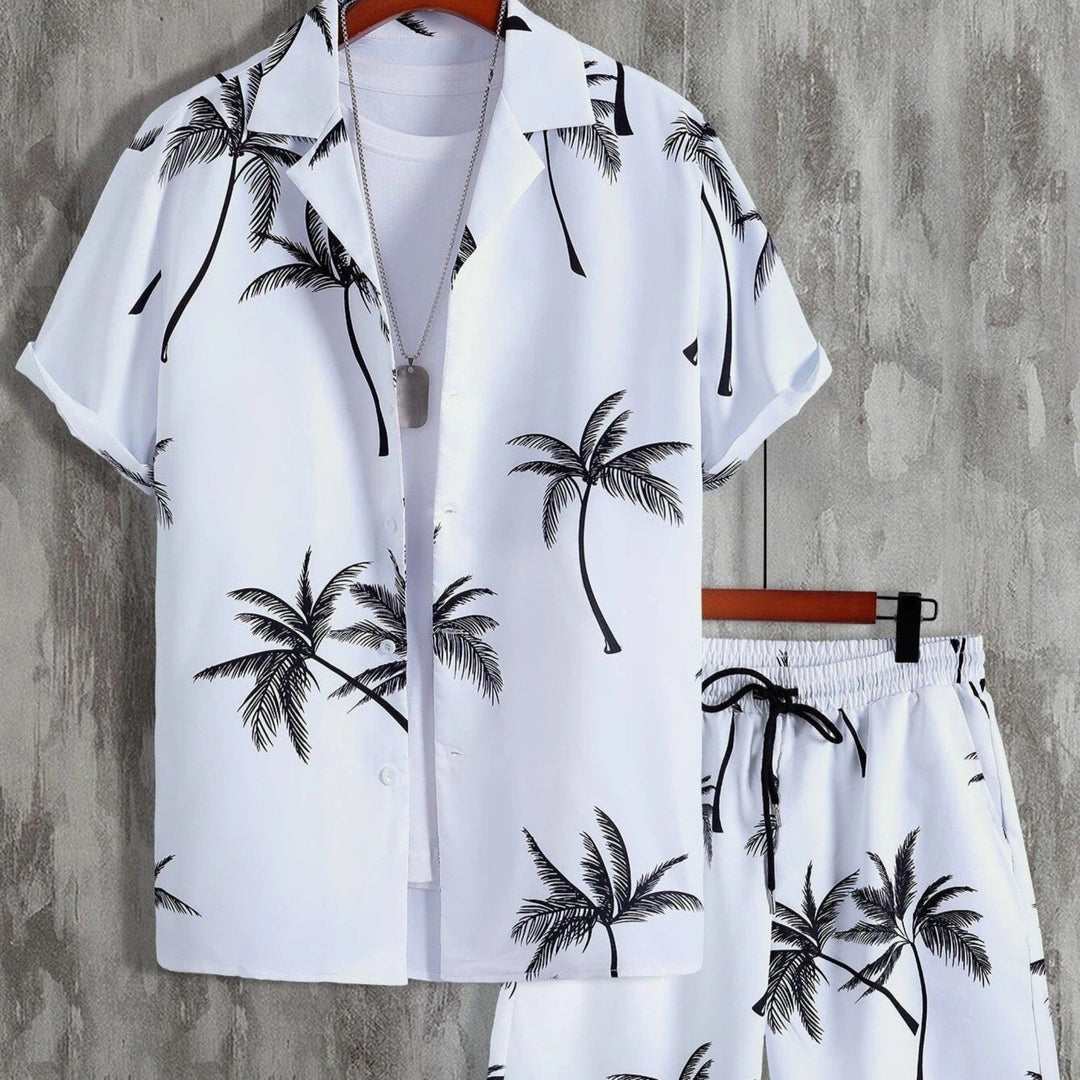 Archie | Summer Set for Men Tropical Shirt and Shorts Ensemble 3
