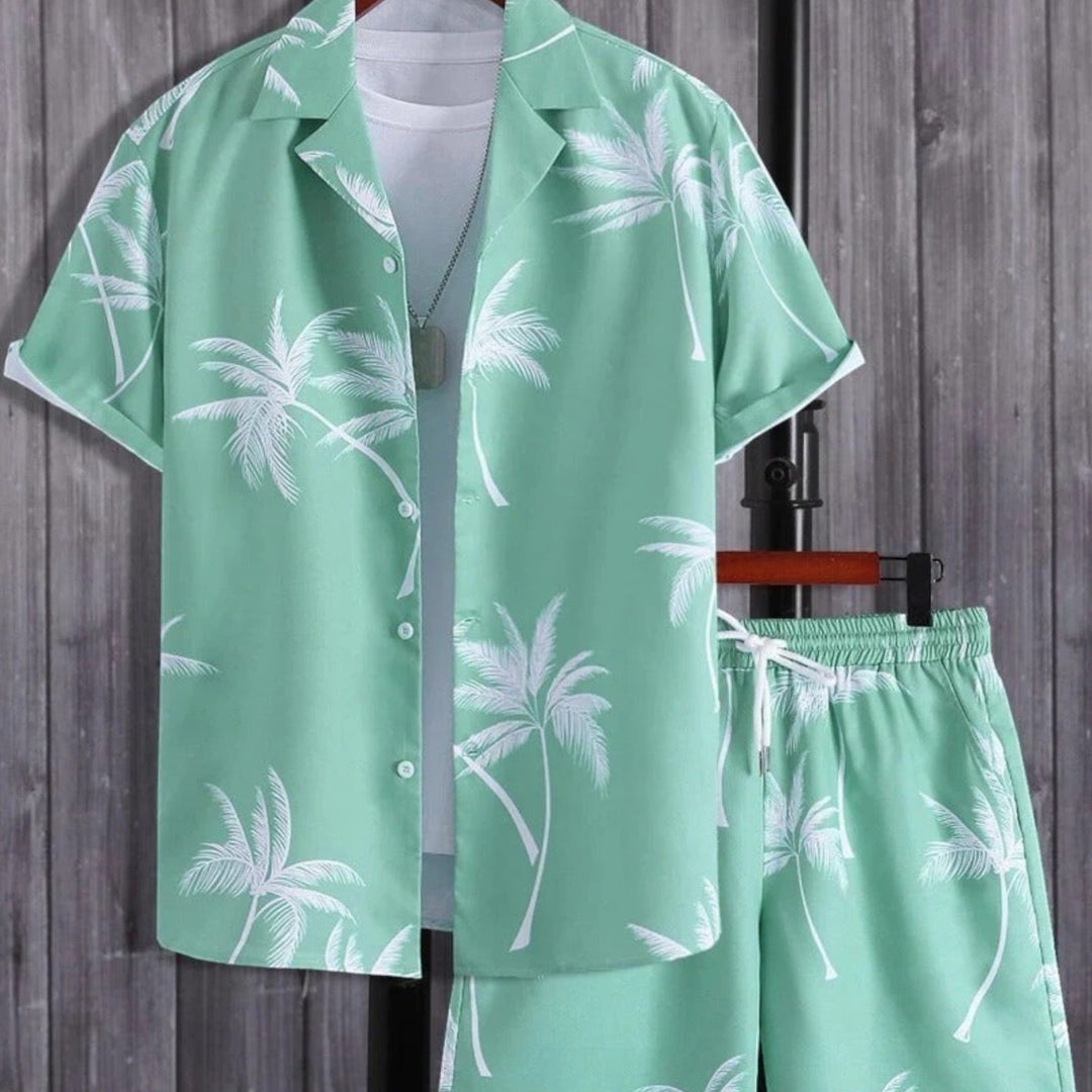 Archie | Summer Set for Men Tropical Shirt and Shorts Ensemble 4