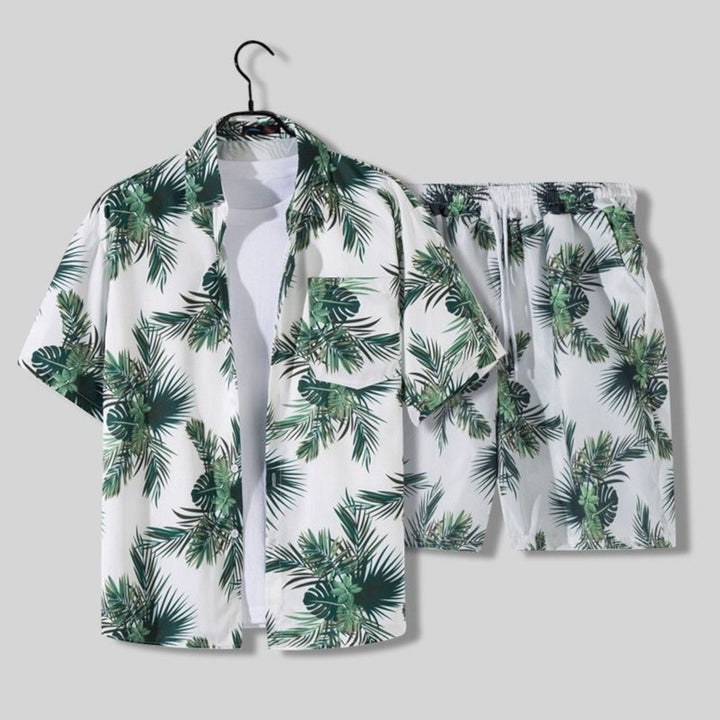Archie | Summer Set for Men Tropical Shirt and Shorts Ensemble 9