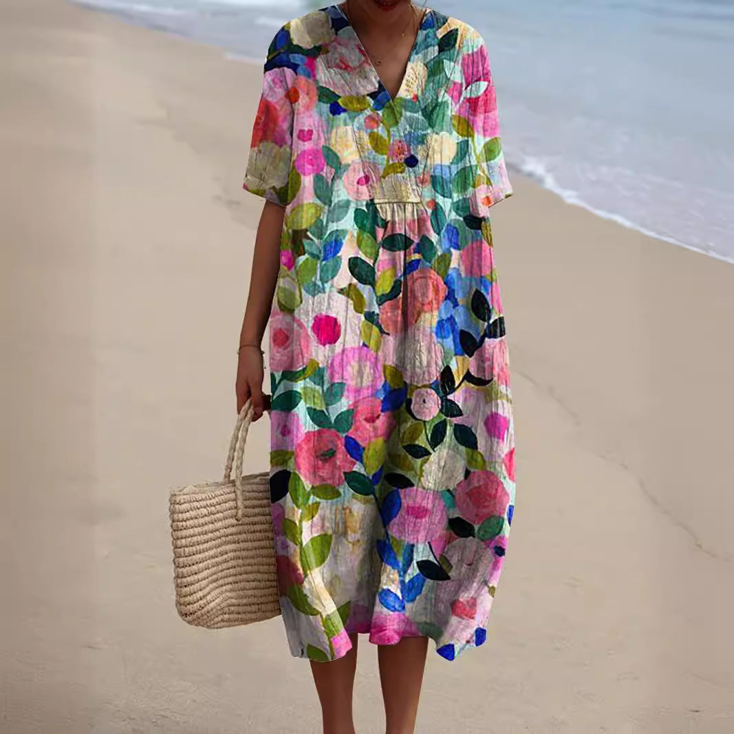 Aria | Flowered dress 0