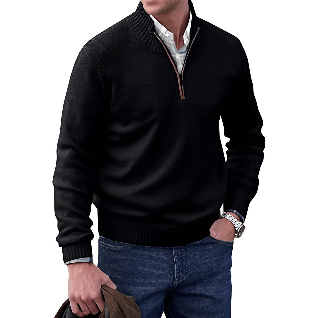 Arthur | Classic Quarter-Zip Knit Sweater 2