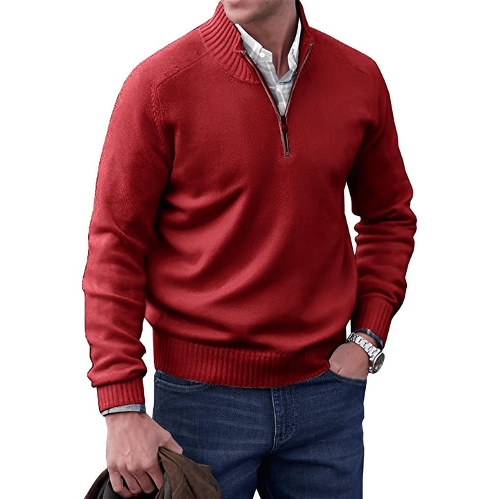 Arthur | Classic Quarter-Zip Knit Sweater 8