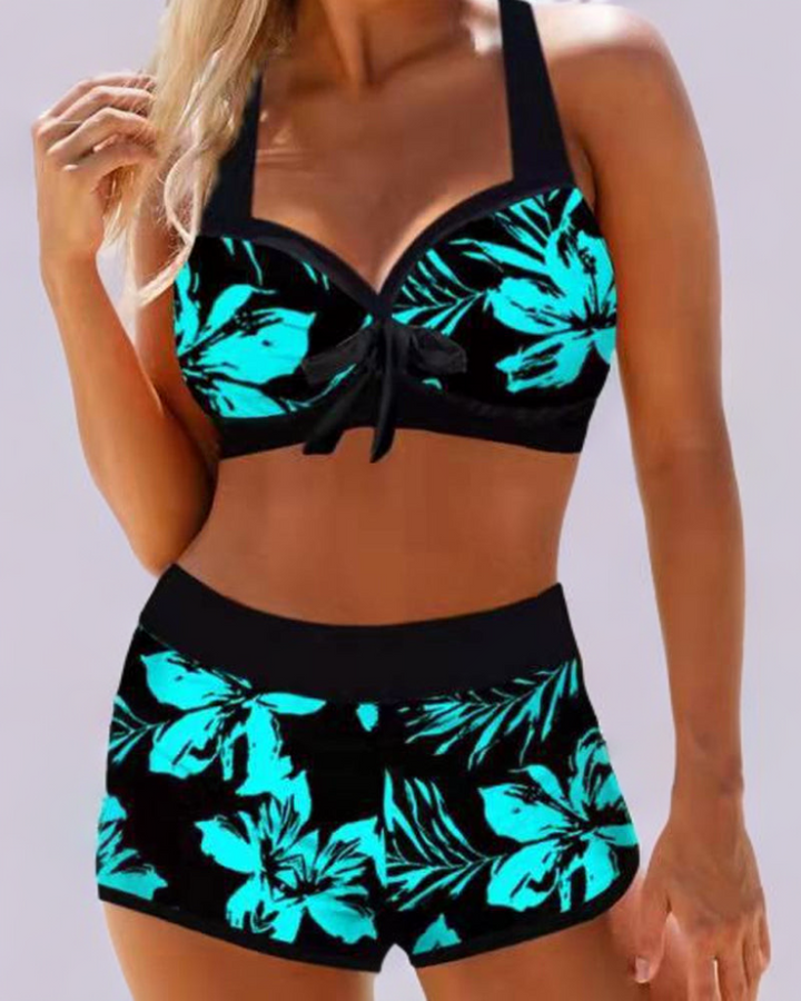Aurora | Comfortable & Timeless Floral Print Bikini Set 0