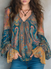 Isabella | Elegante und bequeme Boho-Chiffonbluse
