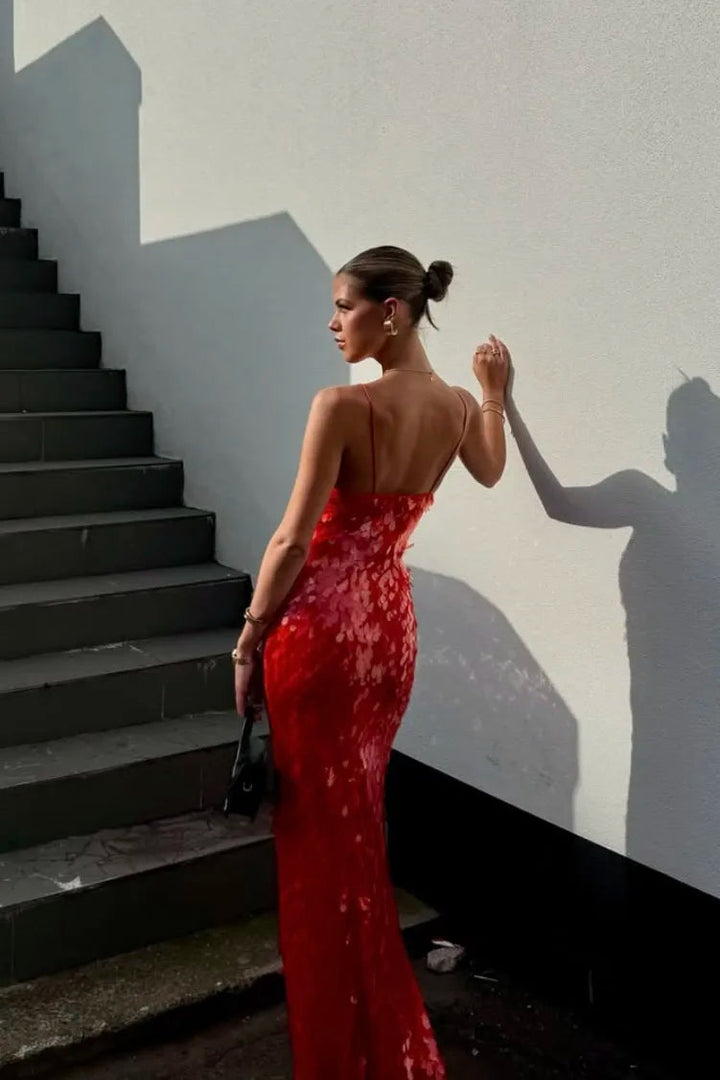 Aurora | Glamorous Sequin Backless Homecoming Dress 1
