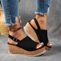 Sophie | Trendy And Supportive Leopard Print Platform Wedge Sandals