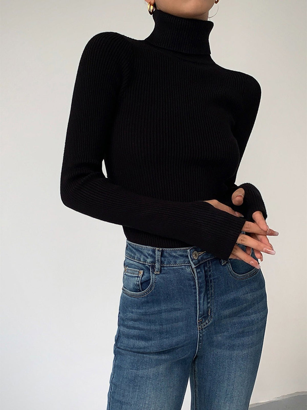 Bella | Casual and Polished Lightweight Turtleneck Sweater 0