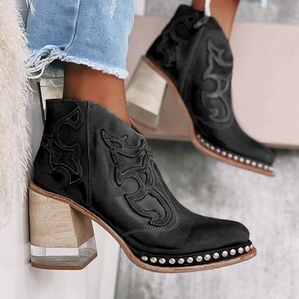 Bella | Classic Mid-Calf Stylish Western Cowboy Boots 1