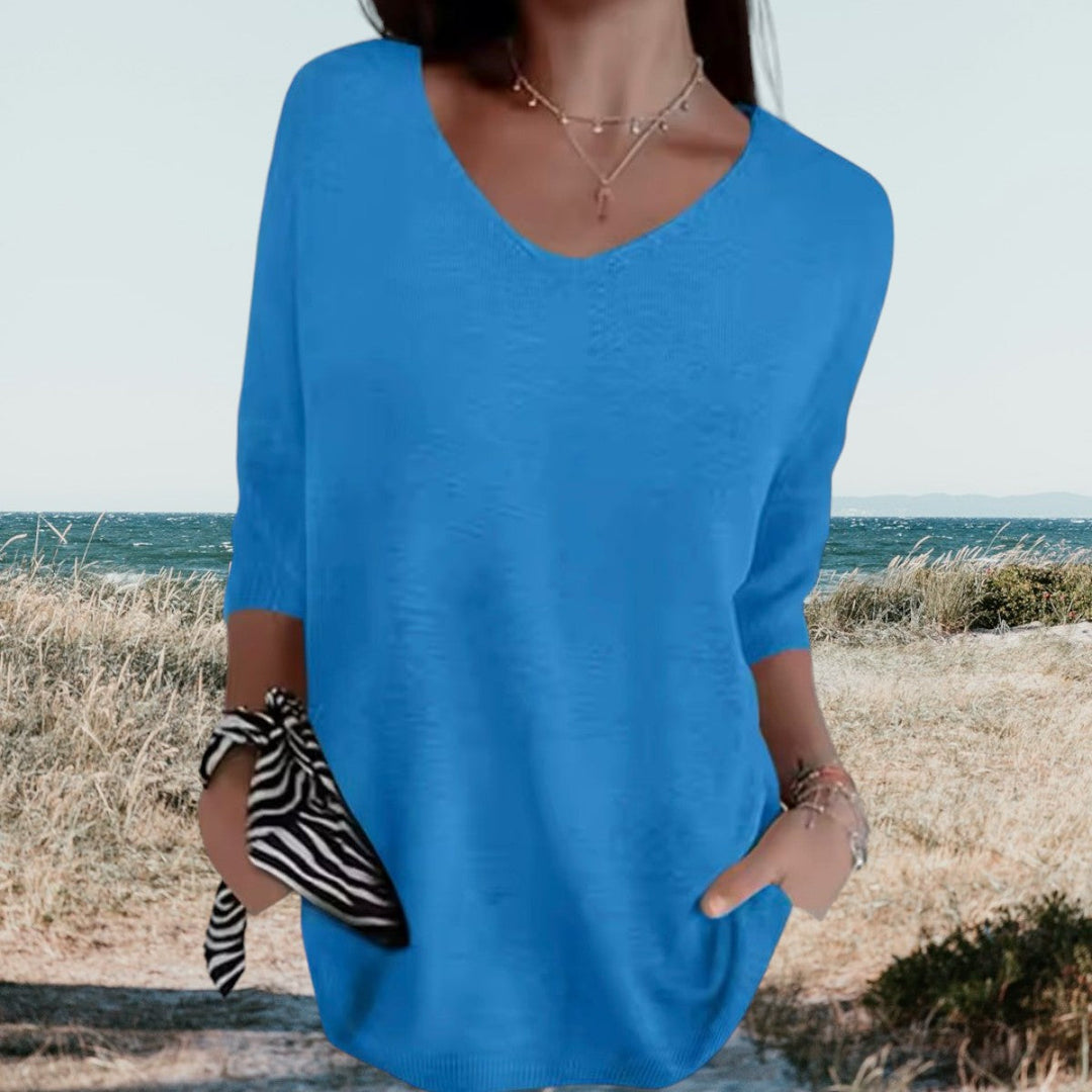 Bella | Lightweight V-Neck, Summer Style 13