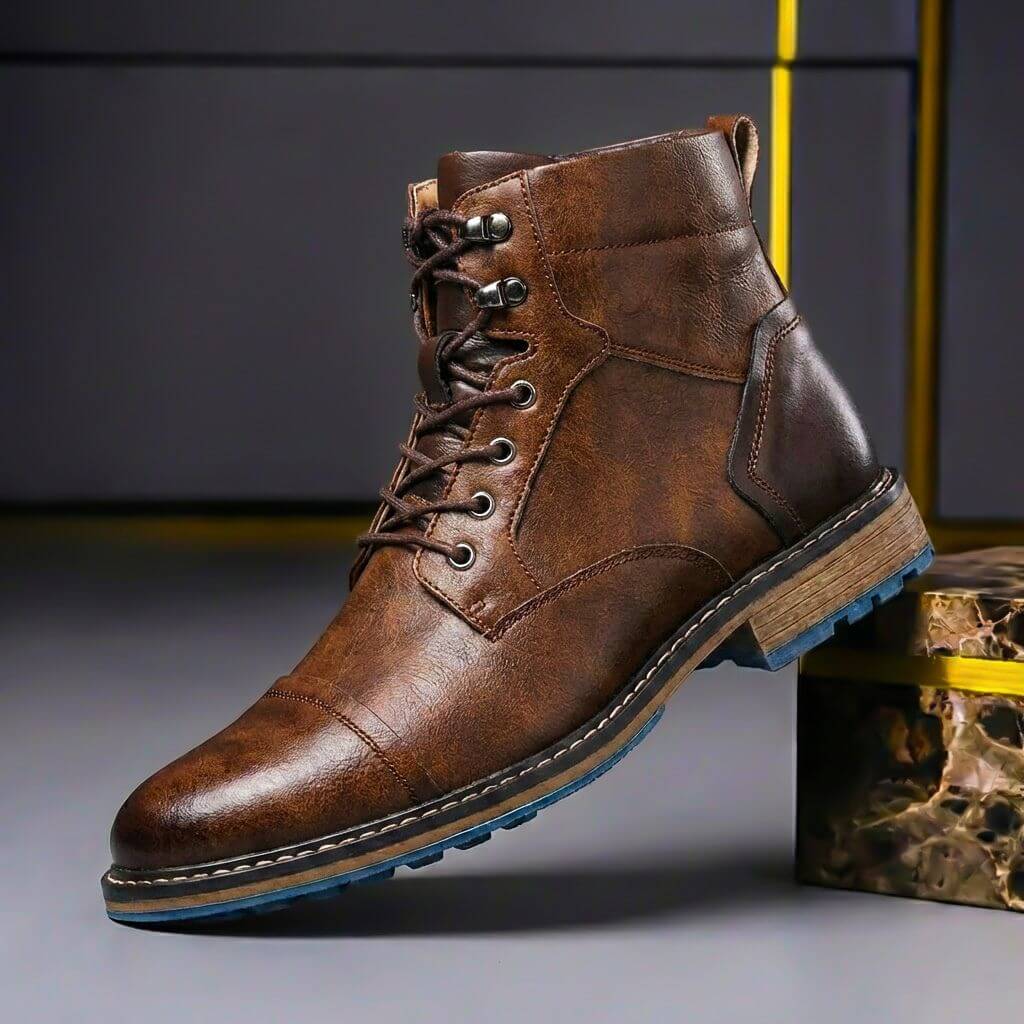Benjamin | Refined  And Premium Two-Tone Leather Boots 1