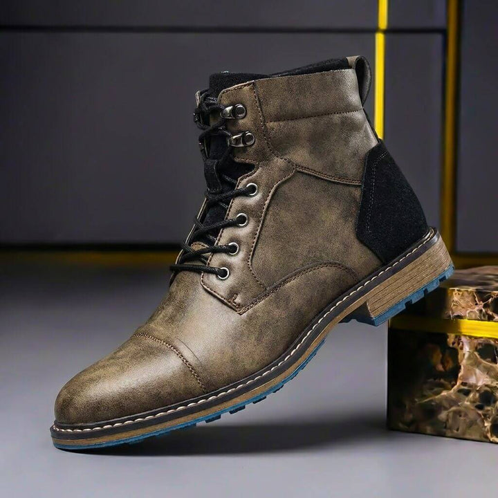 Benjamin | Refined  And Premium Two-Tone Leather Boots 3
