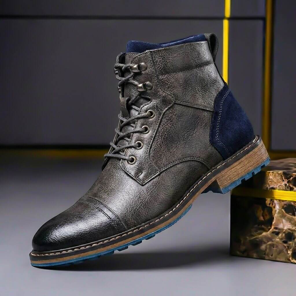 Benjamin | Refined  And Premium Two-Tone Leather Boots 4