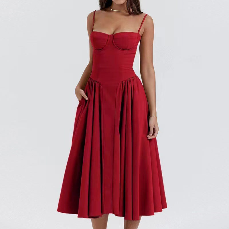 Bianca | Modern Corset Flowy A-Line Summer Dress 13