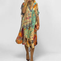 Luna | Stylish And Airy Printed Swing Tunic Dress