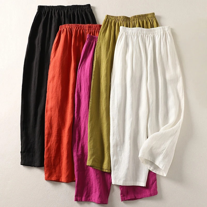 Blythe | Elegant High-Rise Wide Leg Trousers for Women - Fluid, Comfortable &amp; Versatile 6