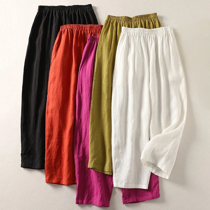 Blythe | Elegant High-Rise Wide Leg Trousers for Women - Fluid, Comfortable &amp; Versatile 6