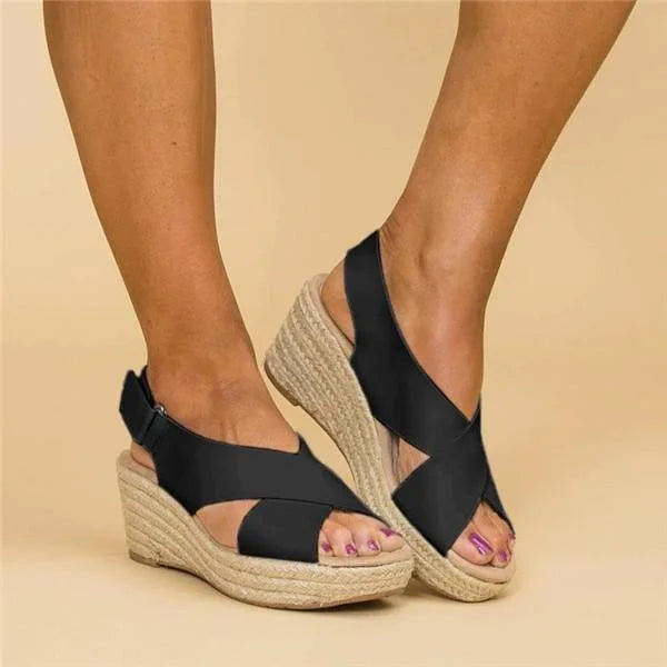 Camille | Adjustable Orthopedic Summer Wedge Sandals for Women 6