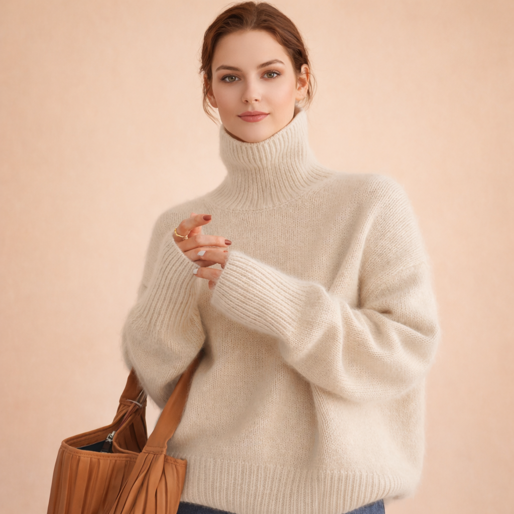 Celia | Women's Cashmere Sweater – Soft, Elegant & Warm Turtleneck 2