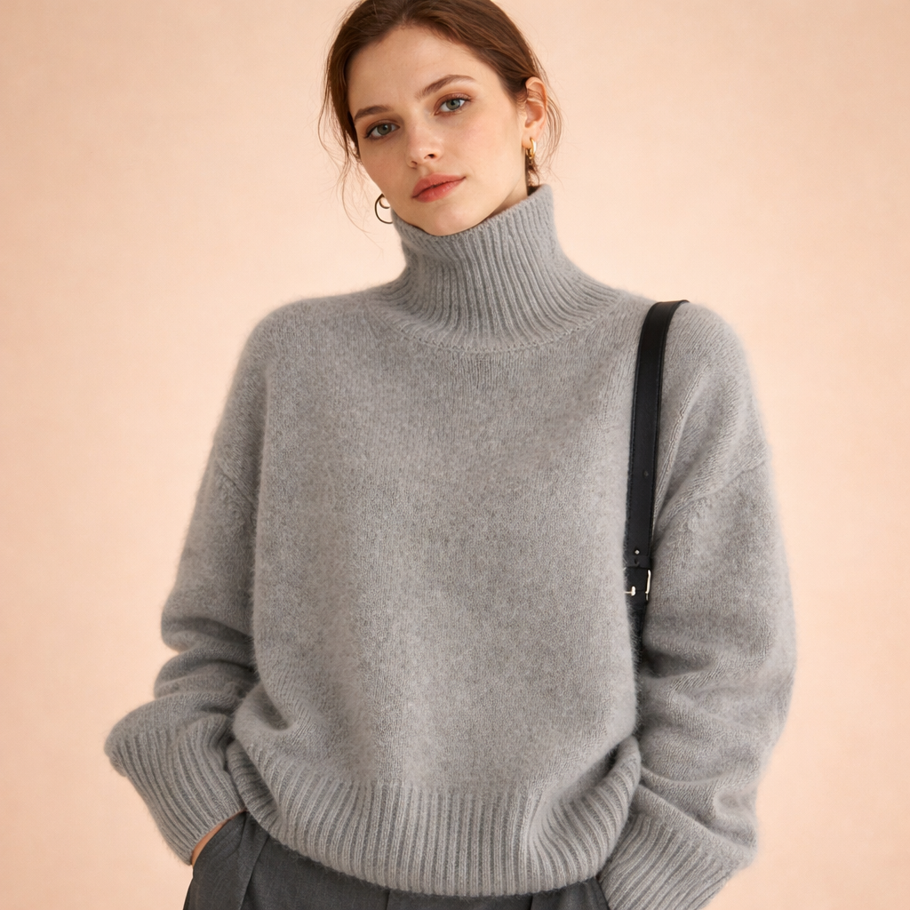 Celia | Women's Cashmere Sweater – Soft, Elegant & Warm Turtleneck 3
