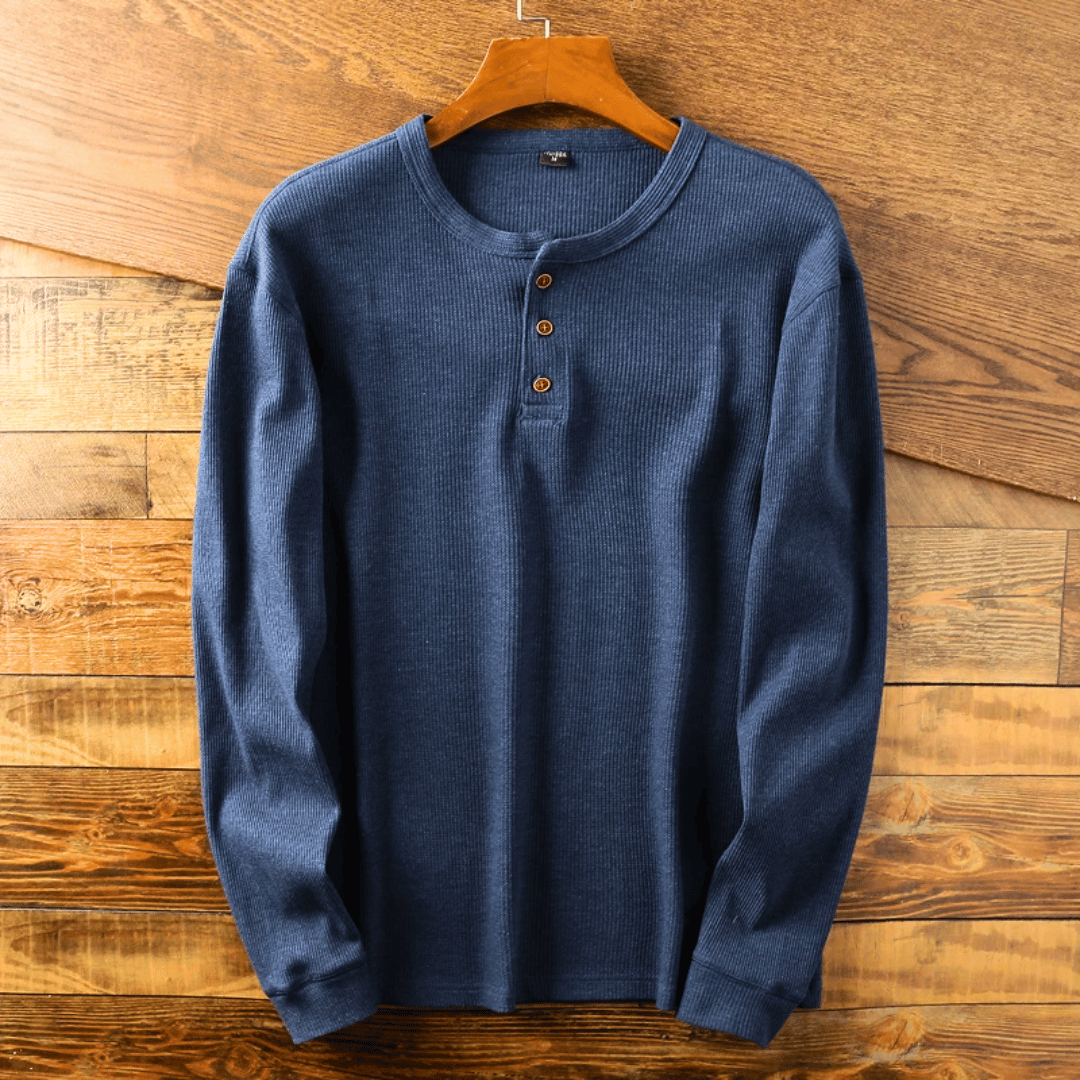 Charles | Heritage Cotton Henley T-Shirt 4