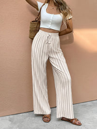 Valentina | Sophisticated And Elegance Striped Wide-Leg Pants