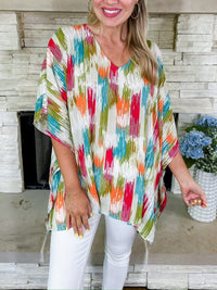 Serena | Comfortable And Chic Abstract Tunic Top