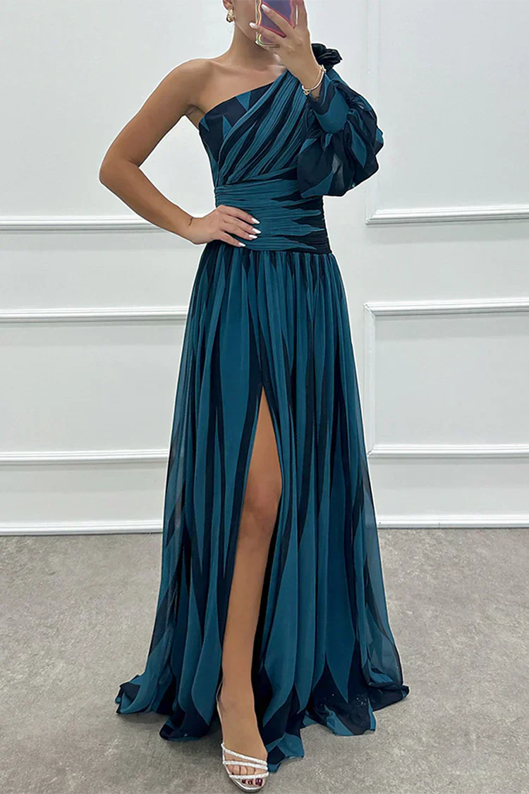 Chloe | Sophisticated Wedding Guest Dress with One-Shoulder Design 7