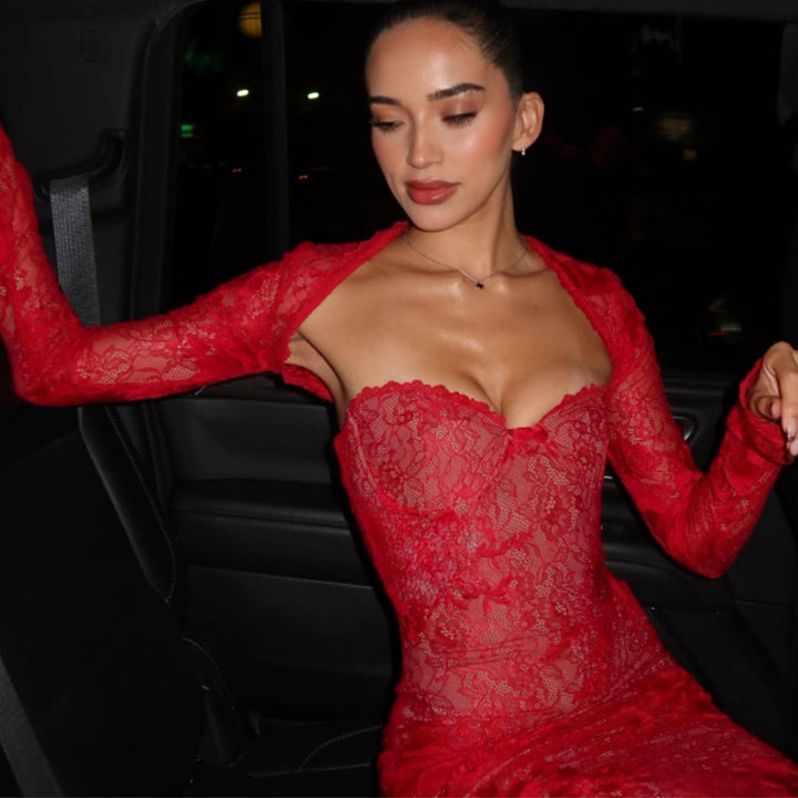 Clara | Elegant And Sophisticated Lace Maxi Dress 8