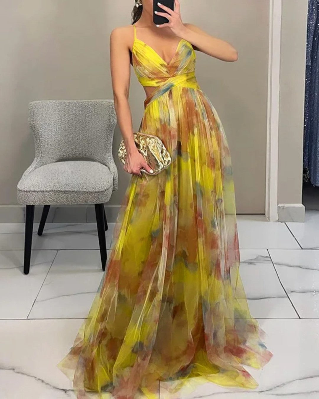 Clara | Elegant Floral Maxi Dress 2