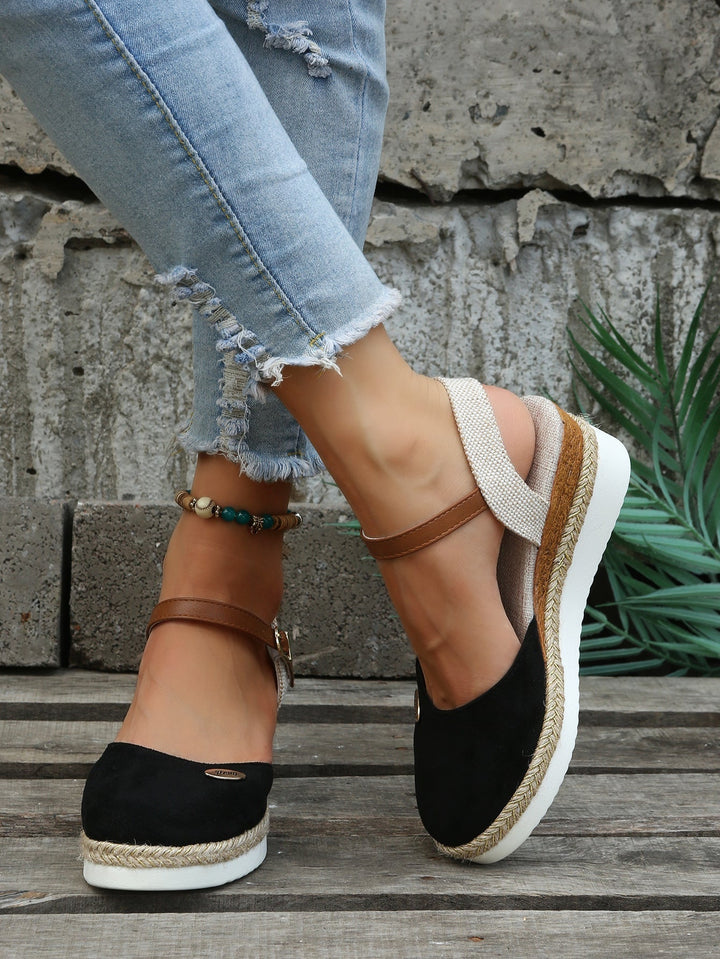 Clara | Elegant Orthopedic Platform Espadrille Sandals 1
