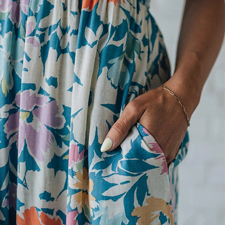 Clara | Enchanting Floral Smocked Maxi Dress 6