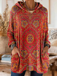 Eliza | Bohemian Hooded Cotton-Knit Ethnic Tunic