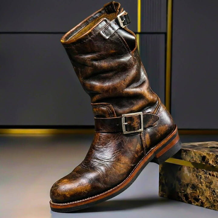 Daniel | Rugged Charm And Premium Vintage Leather Boots 0