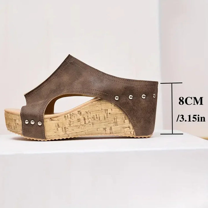 Delilah | Modern Orthopedic Wedge Sandals with Adjustable Comfort 5