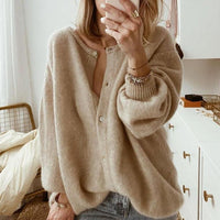 Nora | Elegant And Soft Button Front Knit Cardigan