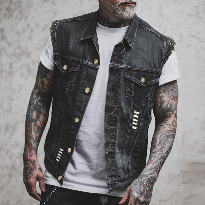 Drune | Denim Vest for Men: Casual, Versatile & Comfortable 0
