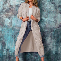 Claire | Comfortable and Elegant Longline Trench Knit Cardigan