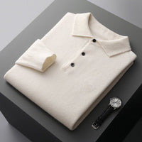 Robert | Classic And Comfortable Knit Polo Sweater
