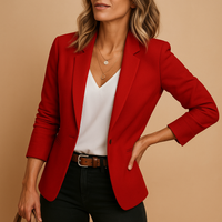 Sandra | Sophistication and Classic Tailored One Button Blazer
