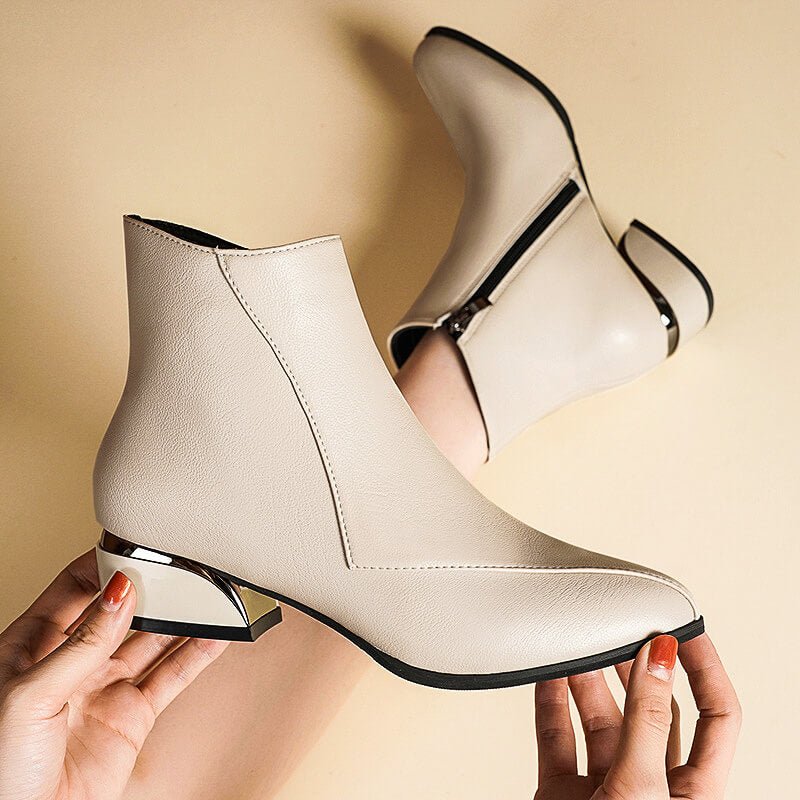 Eleanor | Sophisticated And Modern Low Heel Ankle Boots 0