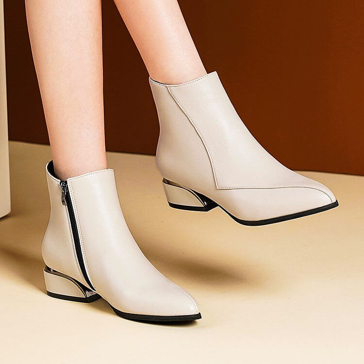 Eleanor | Sophisticated And Modern Low Heel Ankle Boots 2