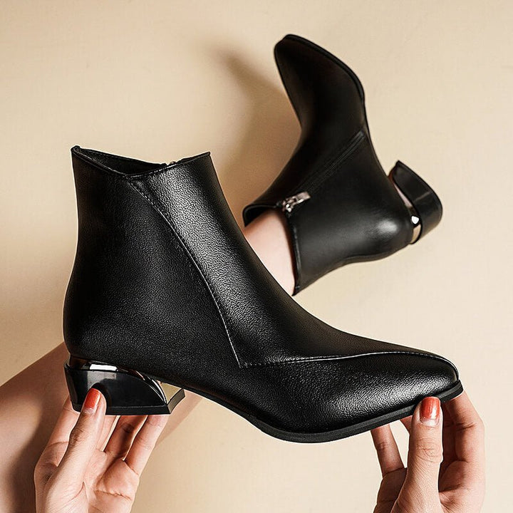 Eleanor | Sophisticated And Modern Low Heel Ankle Boots 3