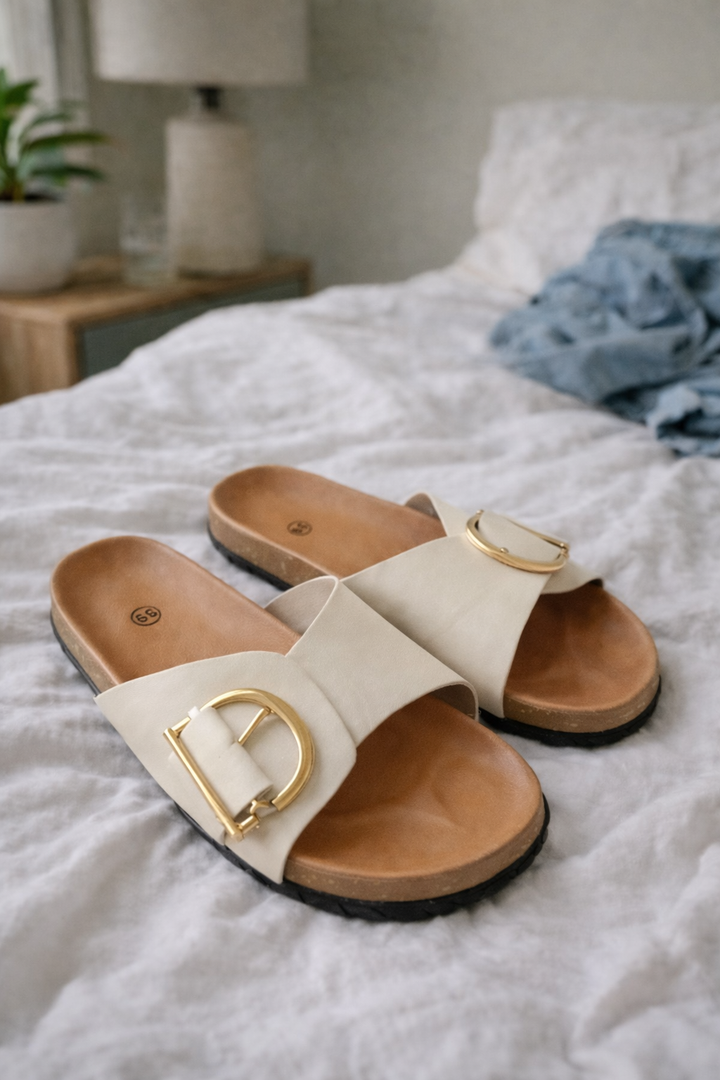 Elena | Stylish And Comfortable Buckled Slip On Sandals 3