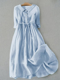 Mira | Elegant and Stylish Cotton Linen Dress
