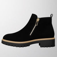 Rosalie | Classic And Comfortable Round-Toe Boots With Side Zip