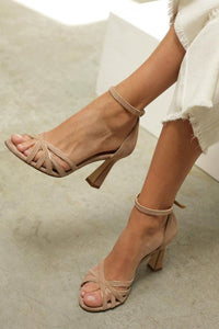 Lena | Elegant And Supportive Strappy Block Heel Sandals