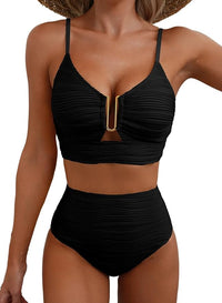 Elizabeth | Elegantes und zeitloses Bikini-Set mit hoher Taille