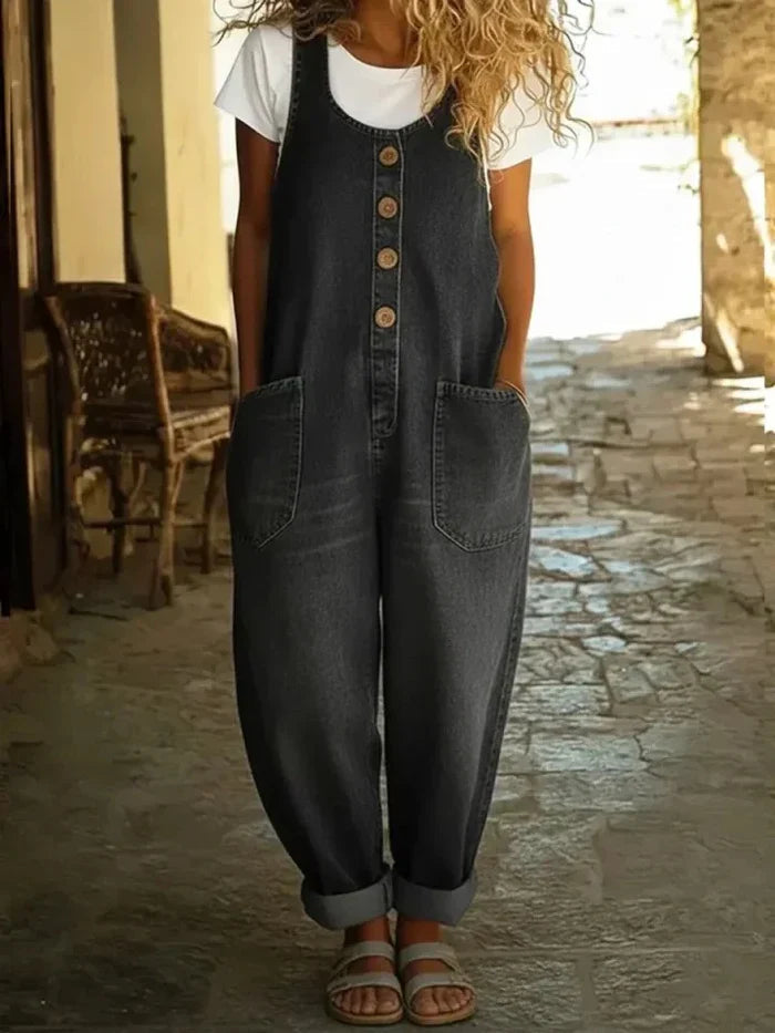 Elysia | Vintage-Inspired, Comfortable Denim Jumpsuit for Women 2