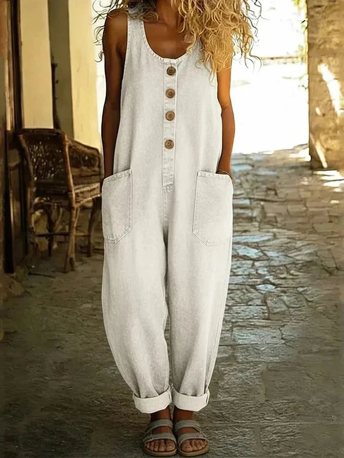 Elysia | Vintage-Inspired, Comfortable Denim Jumpsuit for Women 3